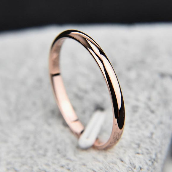 Rose Gold  Ring for Him or Her (Anti-allergy)