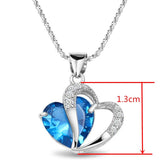 Pendant Necklace - Heart Crystal